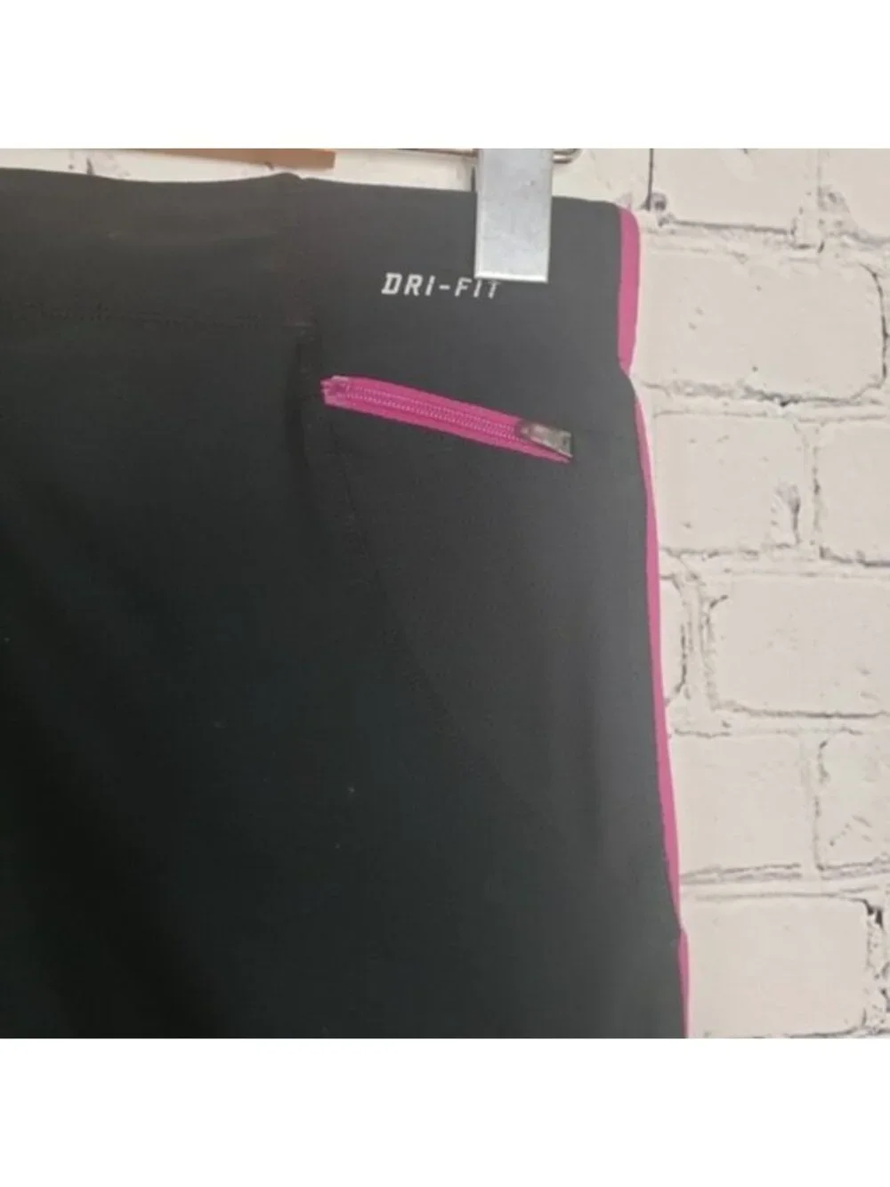 Nike Black Pink Running Tights Leggings Gym Yoga Activewear Workout Athletic